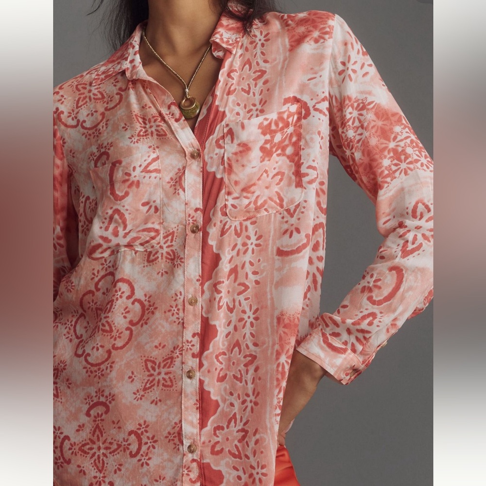 Anthropologie The Romy Button Down Shirt - Picture 3 of 8